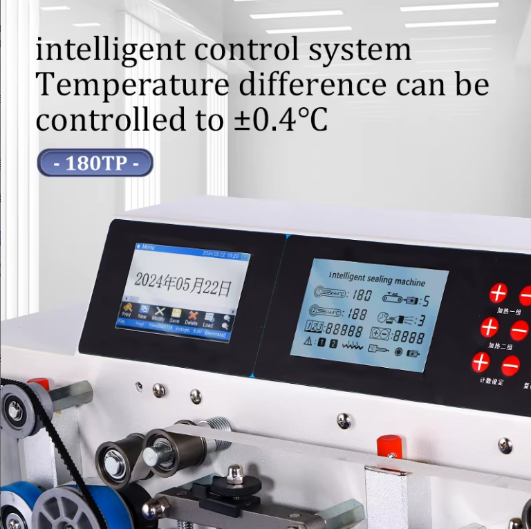 180TP Mini Semi-Automatic Horizontal Table Continuous Band Sealer Plastic Bag Sealing Machine Inkjet Coding for Beverage Gear - Image 3